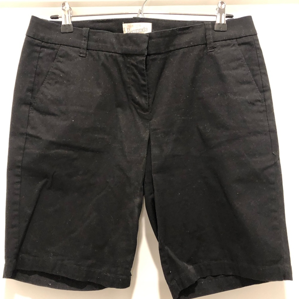 J. Crew Black Bermuda Shorts Tailored Casual Style